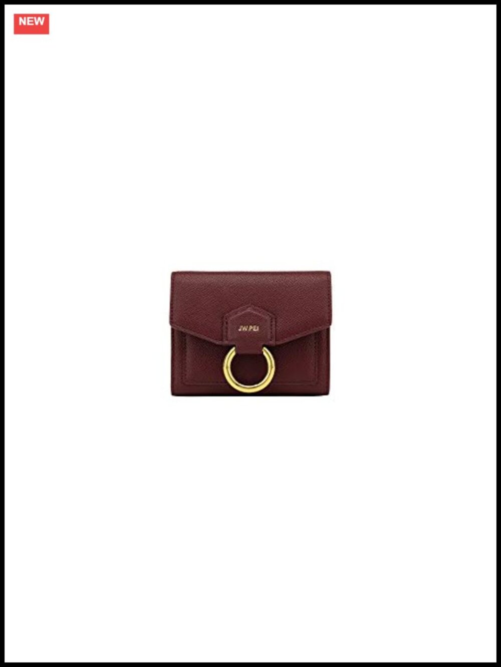 Croc-Embossed Vegan Leather Slim Wallet Push-Lock Card Holder